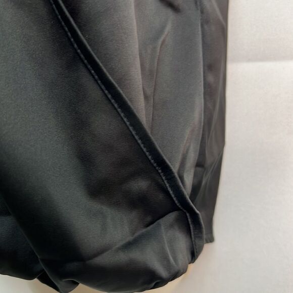 Chigant black satin wrap camisole size small NWT - Picture 3 of 9